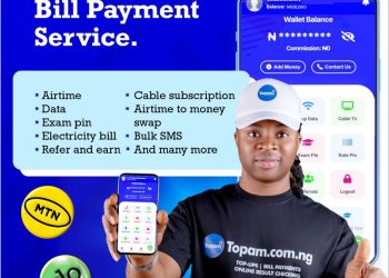Topam.com.ng Best Website/App For Paying Online Bills